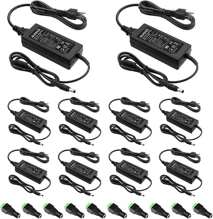 ALITOVE 24 Volt Power Supply DC 24V 3A 72W AC Power Adapter 100-240v 50-60hz AC to DC Converter 3amp Transformer with 5.5x2.1mm DC Output Jack for LED Light 3D Printer CCTV Camera System