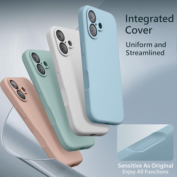 FireNova Magnetic for iPhone 17 Case, Compatible with MagSafe, [Integrated Silicone Camera Control Button] [Camera Protection] Anti-Scratch Microfiber Lining Phone Case, 6.3", Sky Blue