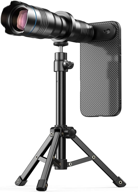 Evil eye 36X Telephoto Lens for iPhone 17 Air, High Power HD Telephoto Phone Lens with Tripod, Phone Lens Attachments for Travel, Concert, Exploration