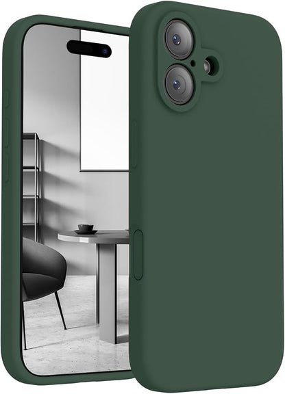 FireNova Magnetic for iPhone 17 Case, Compatible with MagSafe, [Integrated Silicone Camera Control Button] [Camera Protection] Anti-Scratch Microfiber Lining Phone Case, 6.3", Alpine Green