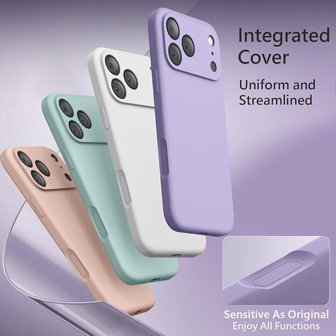 FireNova Magnetic for iPhone 17 Pro Case, Compatible with MagSafe, [Integrated Silicone Camera Control Button] [Camera Protection] Anti-Scratch Microfiber Lining Phone Case, 6.3", Clove Purple