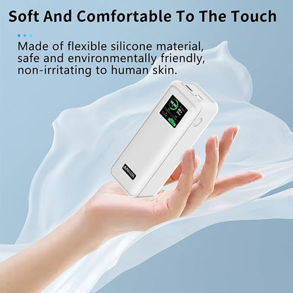 Case for Anker Prime 27,650mAh Power Bank (250W) and 100W Charging Base,NOUKAJU Silicone Protective Cover,Drop-Proof,Protective Case for Anker Prime Power Bank 27,650mAh(Transparent-White)