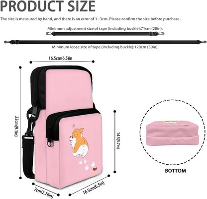 Men's Crossbody Bag, Small Cell Phone Wallet, Women's Shoulder Handbag, Travel Gym Bag