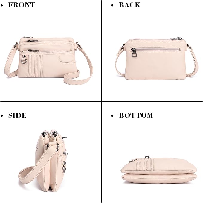 MINICAT Multiple Pockets Small Crossbody Purse Cell Phone Purse Shoulder Bags for Women Cross Body Bag for Woman