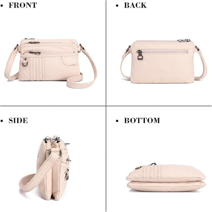 MINICAT Multiple Pockets Small Crossbody Purse Cell Phone Purse Shoulder Bags for Women Cross Body Bag for Woman