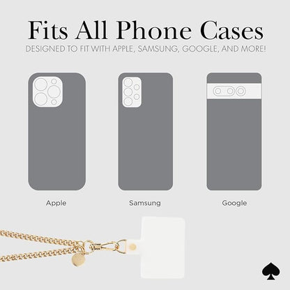 kate spade new york Crossbody Phone Chain - Neck Chain Holder - Set in Stone