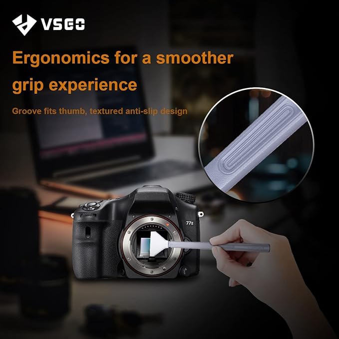 VSGO Full Frame Sensor Cleaning Kit, 12pcs Sensor Swabs & 10ml Sensor Cleaner for Nikon Sony Canon DSLR Camera Clean (VS-S03-12)