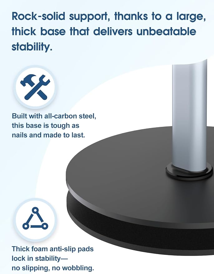 Heavy Duty Aluminum Overhead Phone Stand for Recording, Adjustable iPhone Tripod for Overhead Shots, Sturdy Stand for Cooking, Crafting, Filming, Painting – Perfect for Creators（Magnetic）
