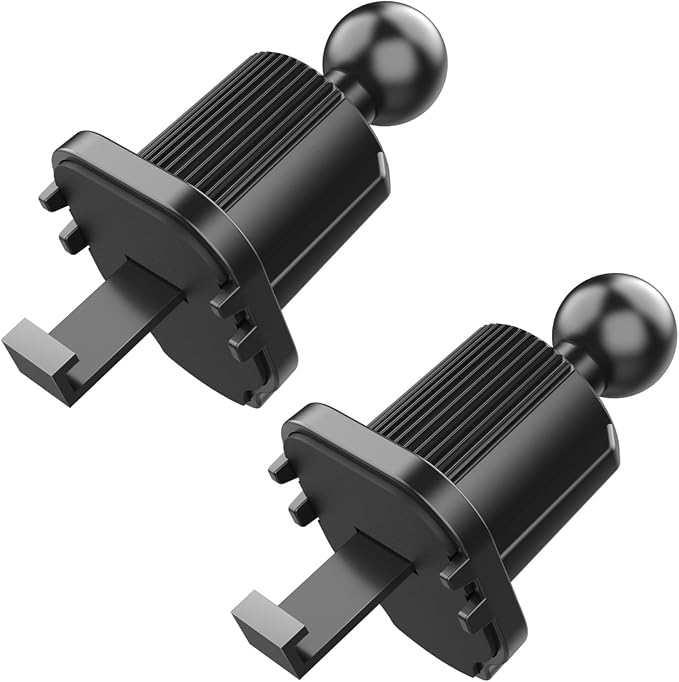 2 Pack Mobile Bracket Clip Air Vent Clip For Most Car Phone Holder Cellphone Holder Mount Vent Grip With Joint Ball Dia 17mm Universal Air Vent Clip For Car Phone Mount Cellphone Holder Vent Grip