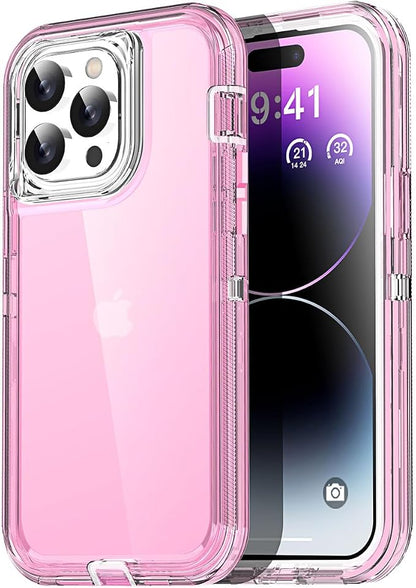 AICase for iPhone 14 Pro Max Case Clear 3 in 1 Heavy Duty Drop Protection Full Body Rugged Shockproof/Dust Proof 3-Layer Military Protective Tough Durable Cover for iPhone 14 Pro Max 6.7"_2