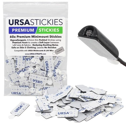 URSA Straps Premium MiniMount Stickies – 60 Pack (22 x 11 mm)