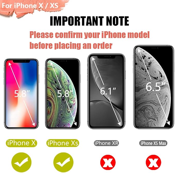 Battery Case for iPhone X/XS, 5000mAh Rechargeable Extended Battery Charging Charger Case, Adds 2X Extra Juice, Support Wired Headphones (5.8 Inches) Black