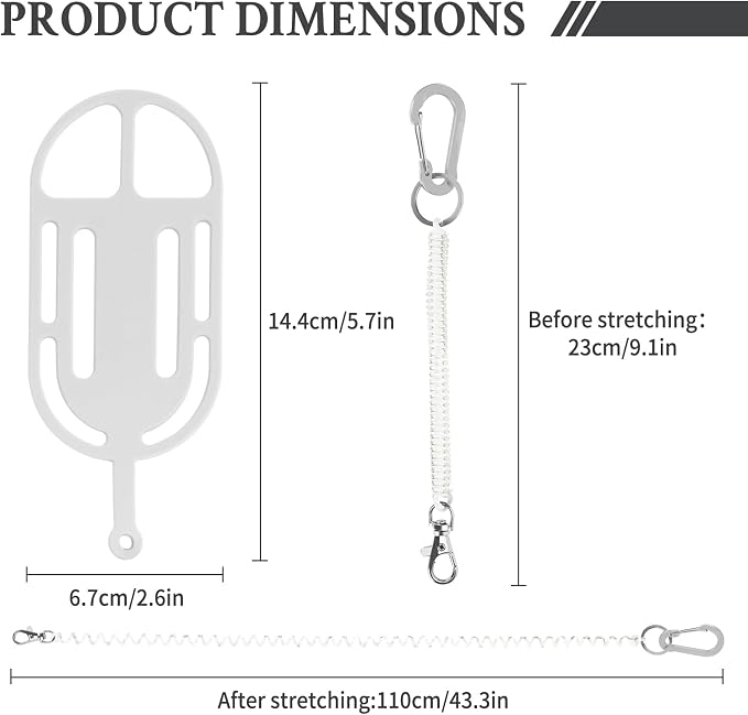 HOTEMIA Silicone Phone Lanyard Holder with Carabiner, Universal Phone Strap,Anti-Theft Phone Case with retractable tether