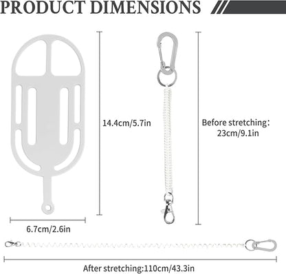 HOTEMIA Silicone Phone Lanyard Holder with Carabiner, Universal Phone Strap,Anti-Theft Phone Case with retractable tether