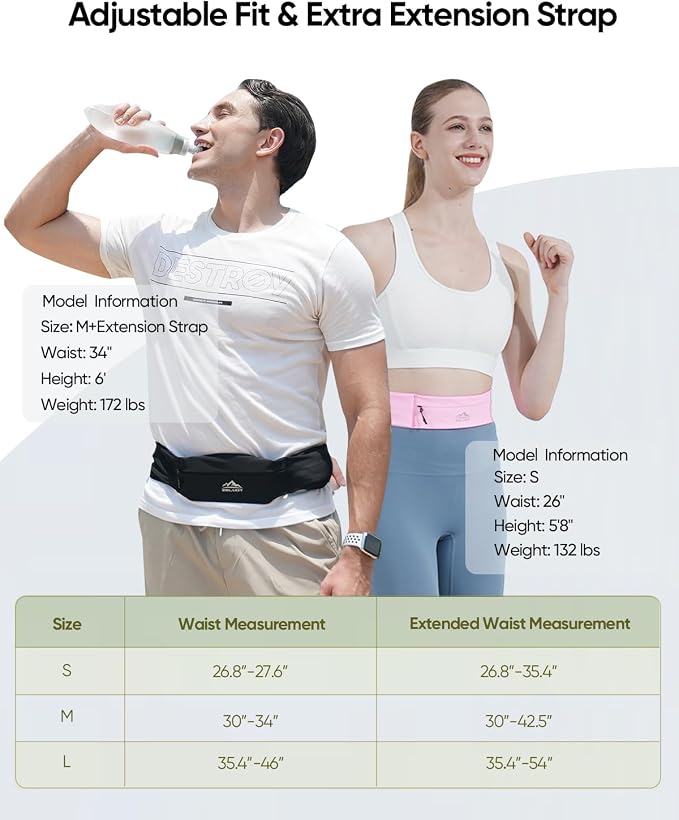 Zelvot Running Belt with 400ml Soft Flask, Adjustable Running Fanny Pack with Phone Holder and Gym Towel, WaterProof Belt Bag for Women Men for Jogging Hiking Marathon (Black, Small)