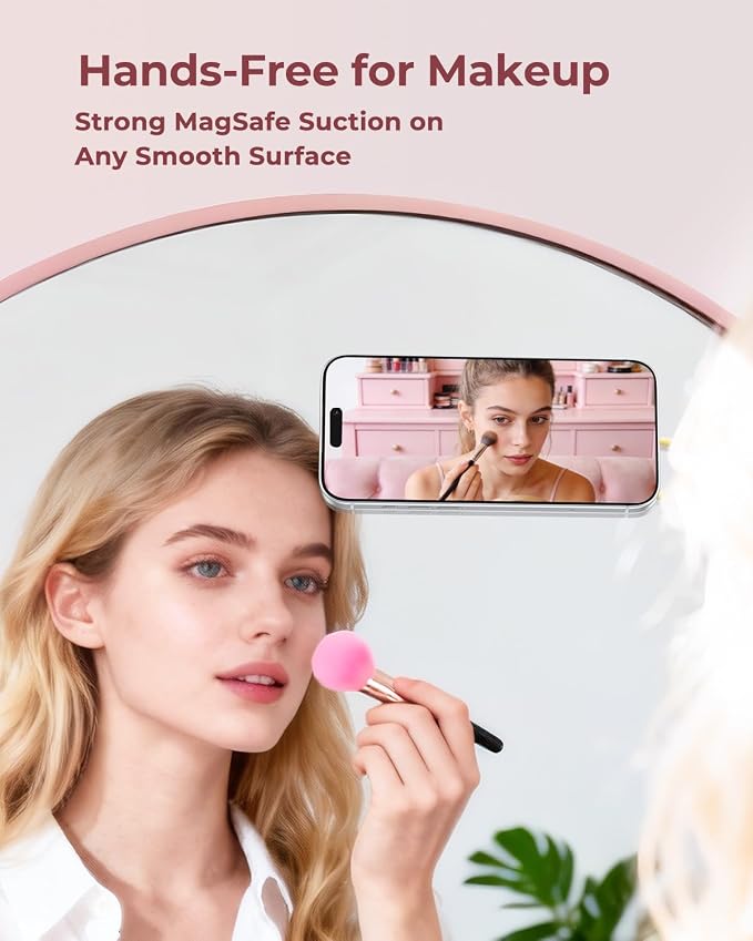 Syncwire Magnetic Suction Phone Mount for MagSafe, Silicone Octo Cup Buddy Sticky Grip Ring Holder, Hands-Free/Selfie/Video for TikTok & Instagram Influencer/Creator, iPhone Compatible,Sunshine Yellow