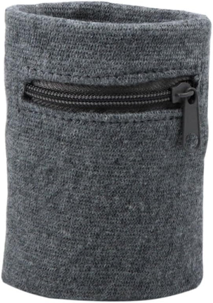Suddora Zipper Wrist Pouch - Sweatband/Wristband Wallet for Keys, ID, Cards, Cash