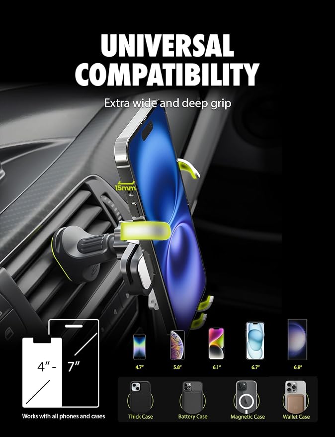 Bracketron AutoGrip Series Phone Mount for Car AC Vent