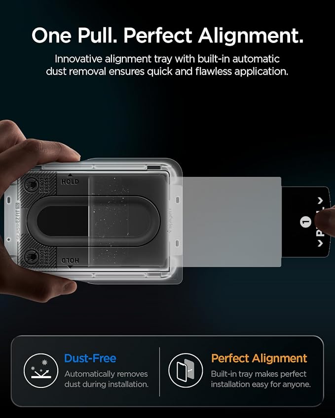 Spigen GlasTR EZ FIT Pro Screen Protector for Galaxy Z Fold 8 | 9H+ Tempered glass, Scratch resistance, Auto-align tray, Lab-tested 100% clarity, Original touch, Case-friendly, 2 Pack