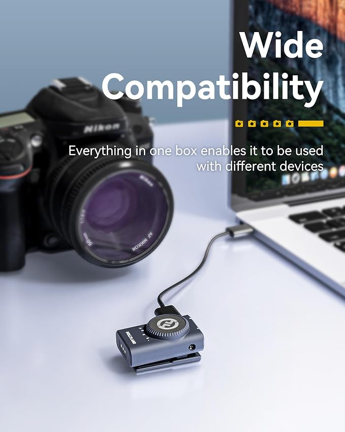 Hollyland Lark M2 Wireless Microphone for iPhone/Camera/Android/PC, 48kHz/24-bit High Fidelity Audio, 300m Range, Noise Cancelling, 40h Use, YouTube, Vlog, Streaming (Black, with Camera RX + USB-C RX)
