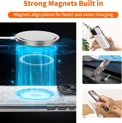 for iPhone 16 Pro Max Waterproof Case Compatible with MagSafe, IP68 Underwater Case Built-in Screen Protector, Slim Translucent 360° Full Body Protection, 12FT Military Grade, 6.9 Inch (Black)