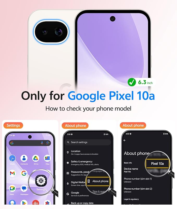 FNTCASE for Google Pixel 10a Case: [Compatible with Magsafe] Translucent Matte Cases with [Screen Protector] Military Grade Shockproof Protective Magnetic Phone Cover for Pixel 10A - Light Purple