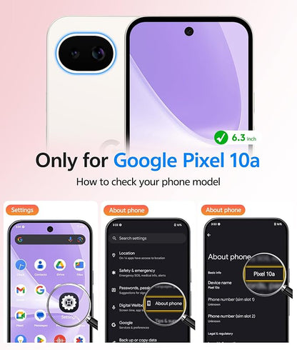 FNTCASE for Google Pixel 10a Case: [Compatible with Magsafe] Translucent Matte Cases with [Screen Protector] Military Grade Shockproof Protective Magnetic Phone Cover for Pixel 10A - Light Purple