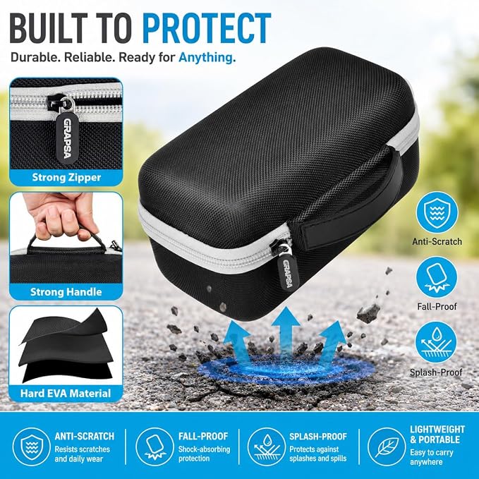 Power Bank Case Compatible with Anker Prime Power Bank 26250 (300w)/ 27650/ 25000/ 24000mAh(737) Power Banks, Storage Organizer for 100W Charging Base, Cable for Business Travel Outdoor Use (Box Only)