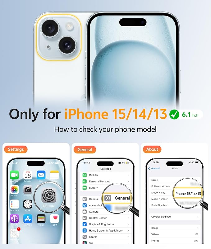 FNTCASE for iPhone 15 Case: for iPhone 14 Case & iPhone 13 Case [Compatible with Magsafe] Translucent Matte Cases with [Screen Protector] Military Grade Shockproof Protective Phone Cover - Teal