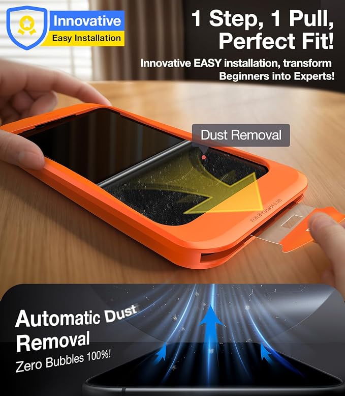 UltraGlass Ultra 9H+ Glass for iPhone 14 Pro Privacy Screen Protector [No.1 Military Grade Shatterproof & 100% Anti Spy] Glass Privacy Screen iPhone 14 Pro Tempered [Longest Durable],2 Pack
