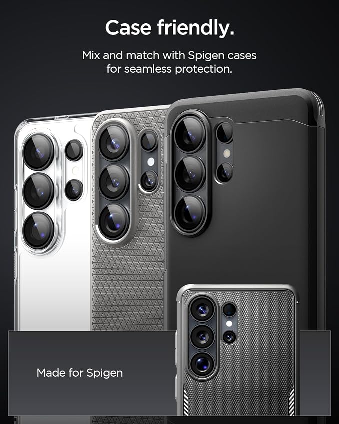 Spigen Camera Lens Screen Protector [GlasTR EZ Fit Optik Pro] Designed for Galaxy S26 Ultra [Case Friendly][2 Pack]