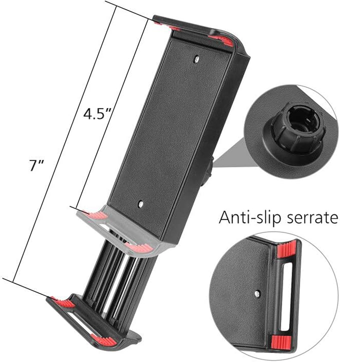 Overhead Phone Mount Stand ChromLives Phone Video Stand Articulating Arm Phone Mount Table Top with Base Adjustable 360° Cell Phone Tablet Holder Mount Desktop Compatible with Phones, Tablets, iPad