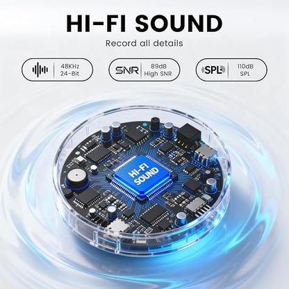 Wireless Lavalier Microphones for iPhone/Android/iPad, Mini Microphones with Noise Reduction, 2.4GHz, Magnetic Clip, Lapel Mics Wireless for Video Recording, Streaming, Vlogging, YouTube Tiktok, 131FT