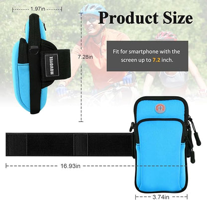Phone Holder for Running Armband,Small Cell Phone Purse Crossbody for Women Men Kids,iPhone 11 12 13 14 15 16e 16 17 Pro Max Xs Xr X Plus Mini Galaxy Ultra Note Pouch Exercise Arm Bands Bags