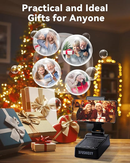 Father's Day Gifts for Dad, Birthday Gifts for Men Women, Cell Phone Stand with Bluetooth Speaker with 5000mAh Charger, HD Surround Sound for Desk