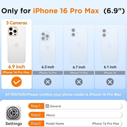 WIFORT for iPhone 16 Pro Max Waterproof Case, [IP68 Underwater] [Blue Light Filter Lens] [15FT Military Shockproof], Fit for Magsafe Full Body Magnetic Frosted Phone Case with Lanyard, 6.9" Purple