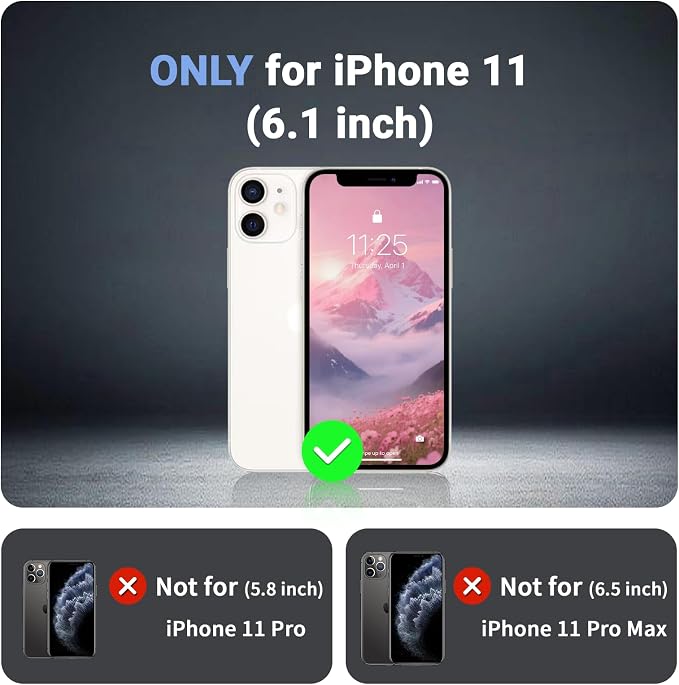 jaroco Magnetic for iPhone 11 Case, [Compatible with MagSafe][Military Grade Drop Protection][Heavy Duty Protection][Non-Slip][Shockproof] 2-Layer Durable Bumper Phone Case 6.1''-Rose