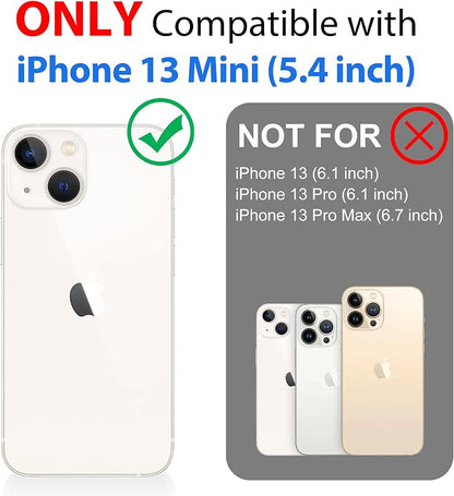 SPORTLINK for iPhone 13 Mini Waterproof Case - Full Body Shockproof Dustproof Phone Screen Protector Rugged Waterproof Case for iPhone 13 Mini 5.4 Inches Black