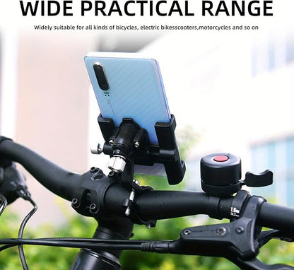 ThinkRider The Ultimate MTB Phone Mount Stand: 360° Rotatable Aluminum Adjustable Non-Slip Cycling Bracket