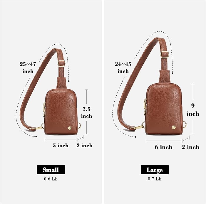 INICAT Small Sling Bag for Women Everyday & Travel Crossbody Bags Lightweight Cross Body Purses Vegan Leather