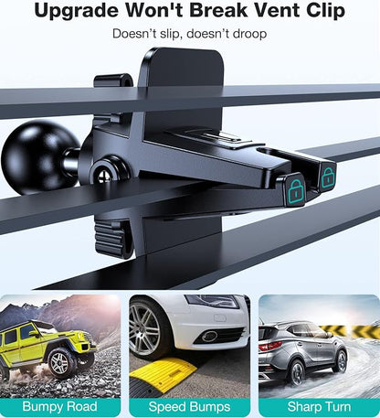 VICSEED [No.1 Powerful Suction] [Rally Racing-Grade Stability] Phone Holders for Your Car 2026 Upgraded Car Phone Holder Mount Truck Stand for Dashboard Windshield Vent for iPhone Samsung All Phones