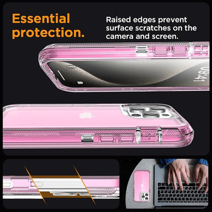 AICase for iPhone 15 Pro Case Clear 3 in 1 Heavy Duty Drop Protection Full Body Rugged Shockproof/Dust Proof 3-Layer Military Protective Tough Durable Cover for iPhone 15 Pro 6.1"_2