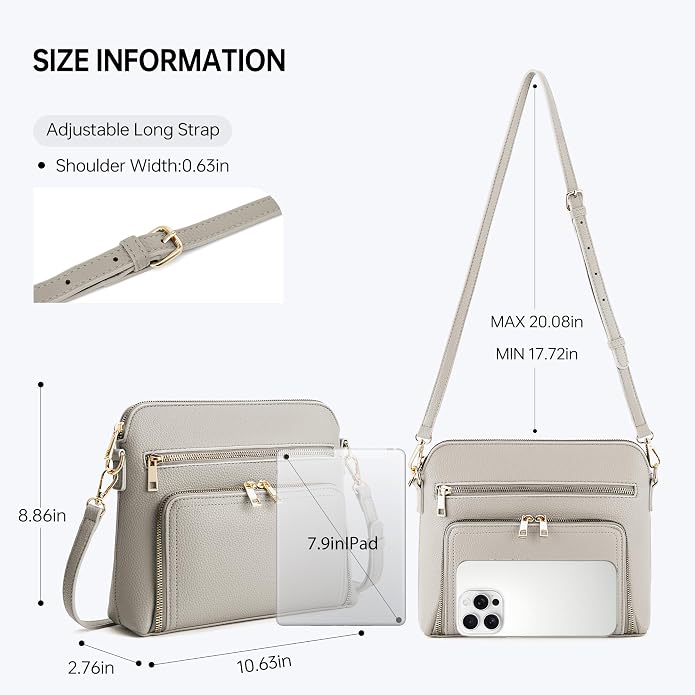 Crossbody Purses for Women Small Crossbody Bags for Women with Built in RFID Wallet