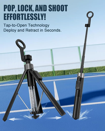 Magnetic Phone Tripod for iPhone MagSafe - 67" Auto-Deploy Selfie Stick with Wireless Remote, 360° Rotatable Tripod Stand for Video Recording, Live Streaming, Vlogging