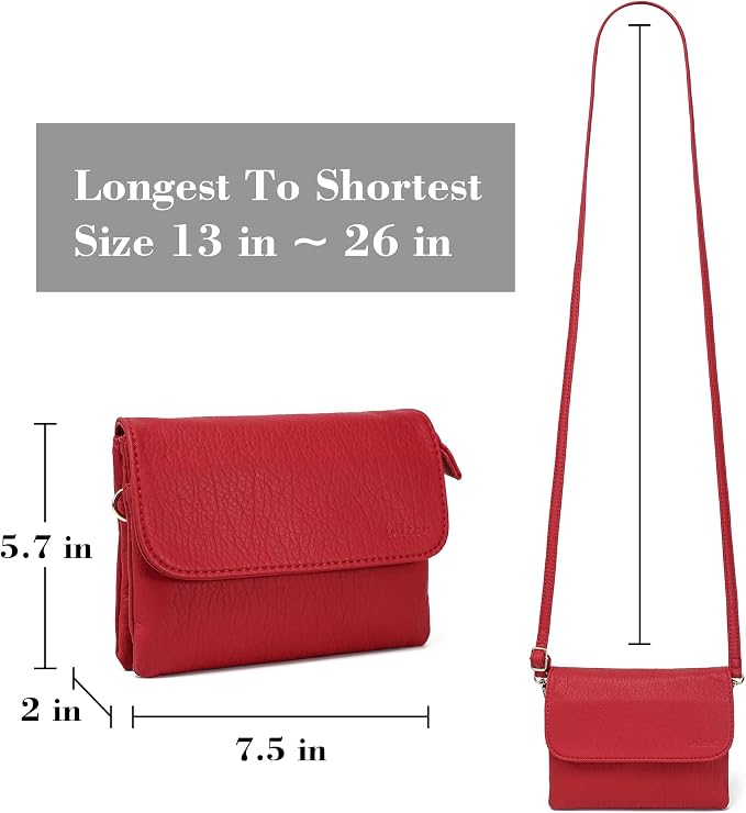 MINICAT RFID Blocking Small Crossbody Bags for Women Vegan Leather Mini Travel Purses Cell Phone Purse Cross Body Bag