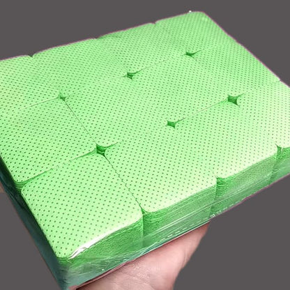 1200PCS Lint Free Nail Wipes Lint Free Wipes, Glue Wipes for Eyelash Extension, Glue Cleaning Wipe Lint Free Non Lint Nail Wipes, Soft Gel Nail Polish Remover Pads Wipes for Lash Extensions (Green)