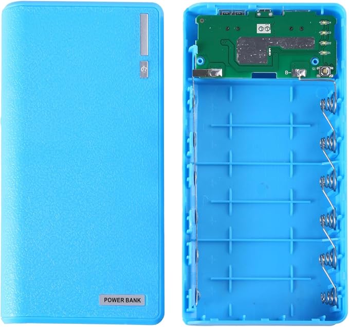 USB 6X 18650 External Backup Battery Charger Box for Case for Portable Charger Box