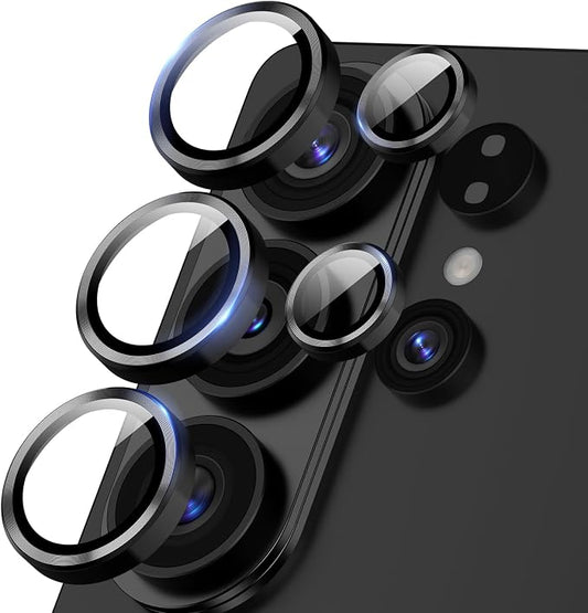 Camera Lens Protector for Samsung Galaxy S26 Ultra, Sapphire Glass Metal Individual Camera Cover Screen, Anti-drop, Case Friendly- Black