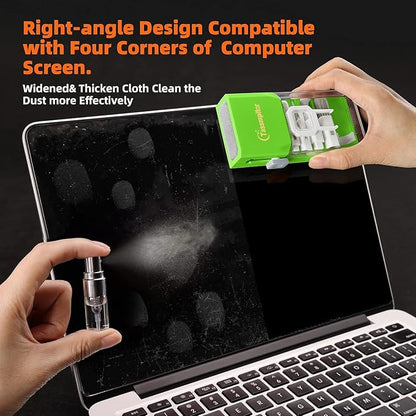 Laptop Screen Keyboard Cleaner Kit, All in 1 Electronics Cleaning Tool for MacBook iPad iPhone Pro Cell Phone, Brush Tool for Tablet, Computer, PC Monitor,TV Camera Lens with Patent, Green