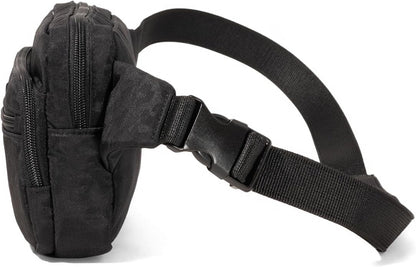 Baggallini Securtex Anti-theft Belt Bag 8.8"x5.5" Crossbody Fanny Pack for Women RFID Wallet Locking Zipper Travel Purse